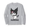 Kuromi US Design Long Sleeve Flip-flop T-shirt
