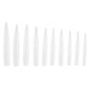 10pcs Professional Long Pointed Nail Tip Home Salon Fake False Nail Set Manicure Tool