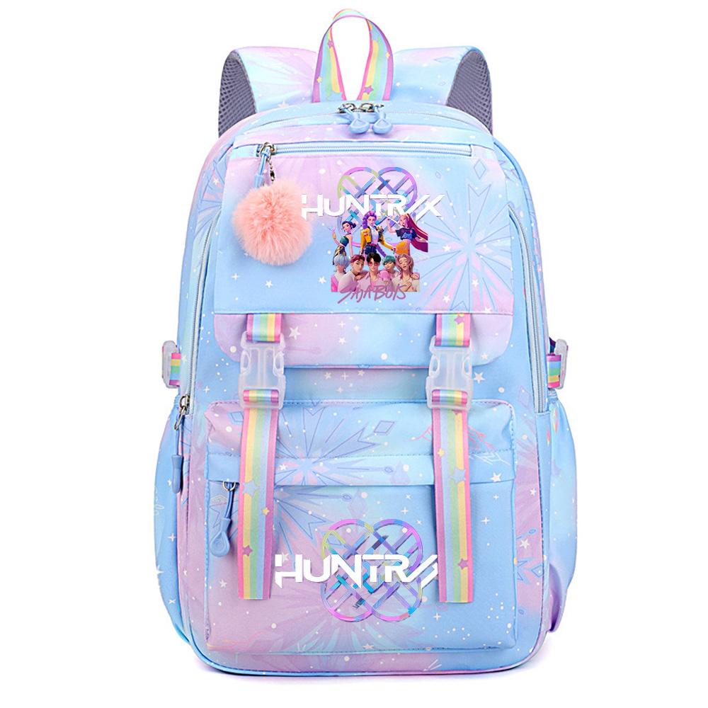 Cute Anime K-Pop Demon Hunters Printed Large Capacity Waterproof Backpack Teenger Student Girl Boy Schoolbag Bookbag Women Travel Bag Rucksak