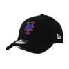 New Era Cap 9FORTY Adjustable NEW ERA ADJUSTABLE CAP 940 Hat MLB NFL NBA NCAA (JP, Alphabet, Free Size, New York Mets (2024 ALT-2 Black)) [Product]