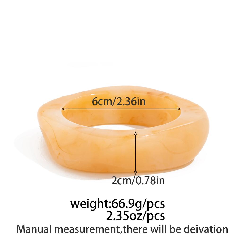 Браслеты Y2K Бохо из прозрачной смолы и акрила для женщин 2025 Новая мода Геометрический нерегулярный браслет Эстетические украшения