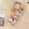 Personalized Cartoon Puppy Illustration Suitable for Apple 16 Mobile Phone Case 14 Transparent IPhone 15 Promax Anti Fall 11 Soft
