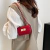 Niche Design Bag Women's 2025 Popular New Foreign Style Sewing Line Chain Mini Messenger Bag Fashion Temperament Bag