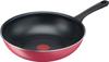 Tefal Deep For Gas Fire Free of Healthy Substances such as Red Wok Red B55919 Stir-Fry Pot, 28 см, Wok, Only, PFOA, Antiprigaring, Longlife "Cranberry
