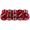 D6 Dice Set 14mm Transparent Dice for Puzzle Making Crafts and Classroom Set of 10