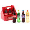 1Set Dollhouse Miniature Cola Soda Sprite Bottles Modle Kitchen Diy Accessories