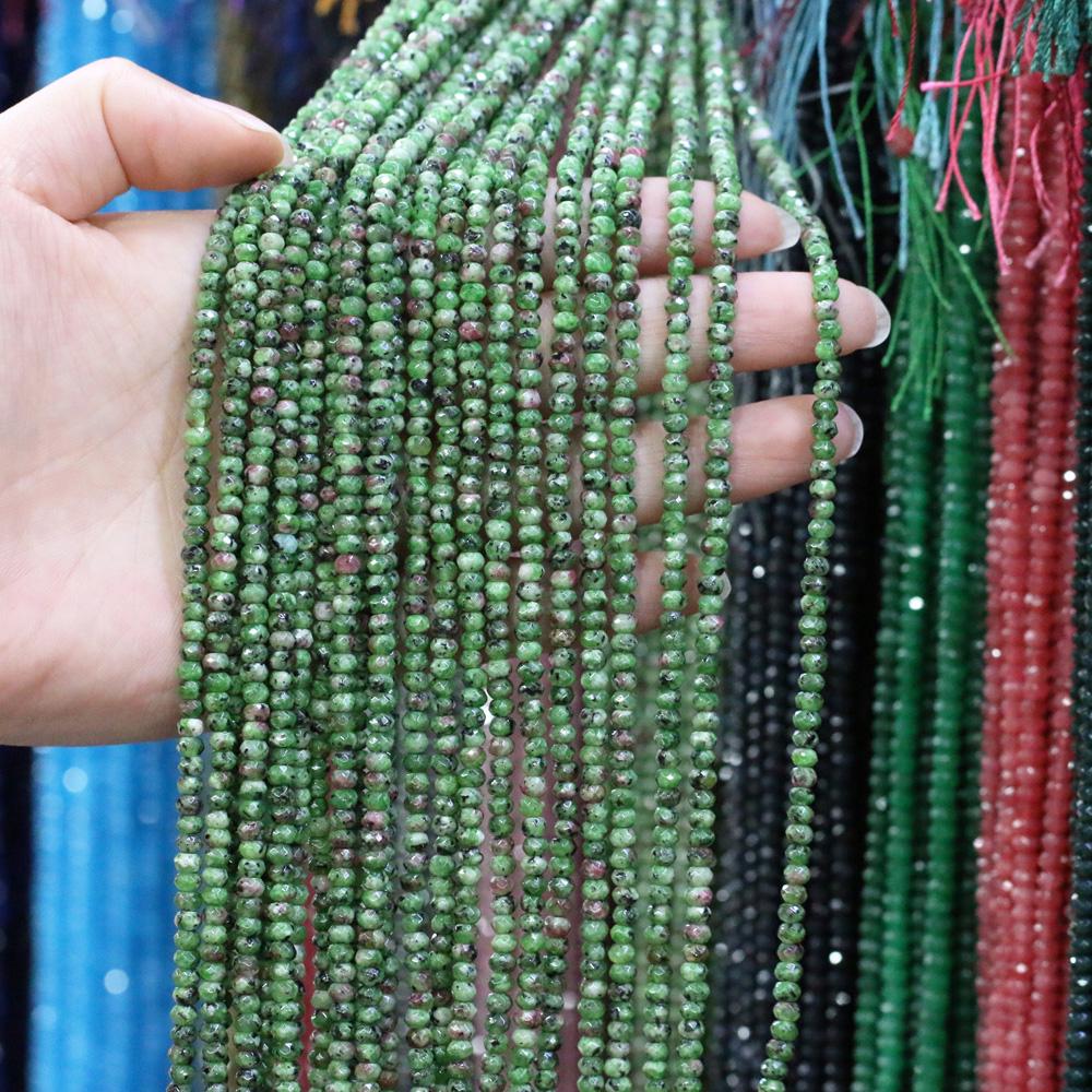 Natural Stone Bead Spinel Faceted Beads 2 X 4 Mm for Jewelry Making DIY Necklace Anklet Bracelet Accessory