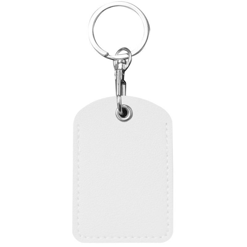 PU Leather Card Holder Keychain Key Ring Door Lock Access Tags ID Card Case Keychain Access Card Bag Key Tag Ring