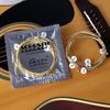 6Pcs/Set Universal Acoustic Guitar String Brass Hexagonal Steel Core Strings For