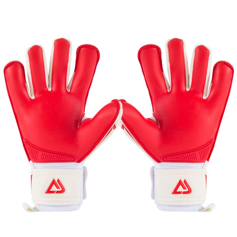 4mm Thicken CONTACT Latex Goalie Gloves Football Soccer Goalkeeper Gloves 5 Finger Save Guard Removable Wear-resistant Non-slip