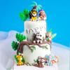 3D Lion Monkey Cake Topper Elephant Giraffe Cake Decoration  Birthday Party Supplies