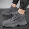 Men's Casual Boots Fashion Platform Shoes Outdoor Comfortable Hiking Boots High Top Anti-Slip Work Boots Zapatillas Hombre