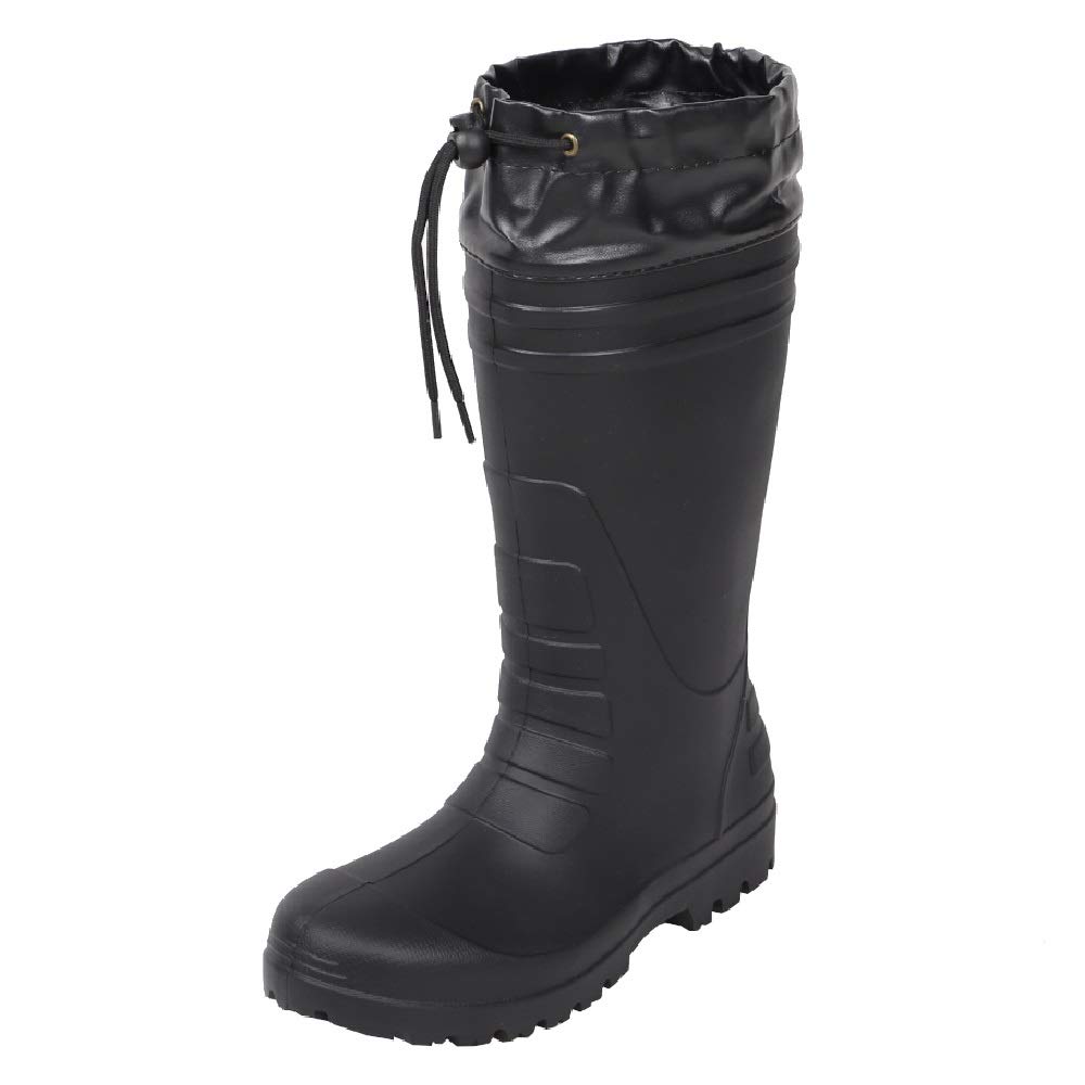Nobuoka Work Hybrid Sizes L CO-COS HB-890 Boots/Rain Boots, Ultra-Lightweight EVA, Unisex, Ziproa, Black, S/M/L, (25.5-26.0 Cm)