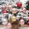 Cute Starc Christmas Decoration Ball Electroplated PVC Christmas Ball Pendant Christmas Gift Xmas Tree Hanging Ornaments