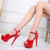 Fashion Plus Size 43 Women Classic 15cm Super High Heels Sandals Female Gladiator Summer Shoes Ladies Sexy Pumps Pole Dance Shoes Women