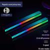 Voice-Controlled RGB LED Music Atmosphere Light with Sound Pickup for Desktop and Car Audio