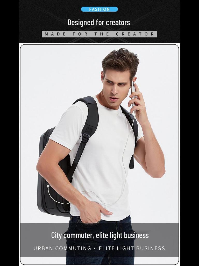 Men's Fashion Backpack, Women's High-End Travel Bag, Trendy E-Sports Laptop Bag, Business Waterproof School Bag