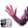 50Pcs Plastic Disposable Vet Glove Clear Farm Glove Non-toxic Cattle Sheep Glove  Midwifery