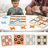 Wooden Desk Decoration Kids Table Toy Family Games Tic Tac Toe Board Game