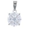 [R4785] - Silver Pendant 'Sissi' Silver White (rhodium) - 10 Mm