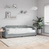 VidaXL Daybed with Light Grey Mattress 100x200 Cm Fabric 3197621