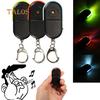 Sound Alarm Whistle Control Black LED Torch Key Car Keychain Find Lost Keys Buckle