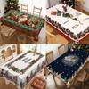 Christmas Table Cloth Digital Print Snowman Reindeer Xmas Tree Dining Table Linens Festival Decor Table Cover Party Supplies