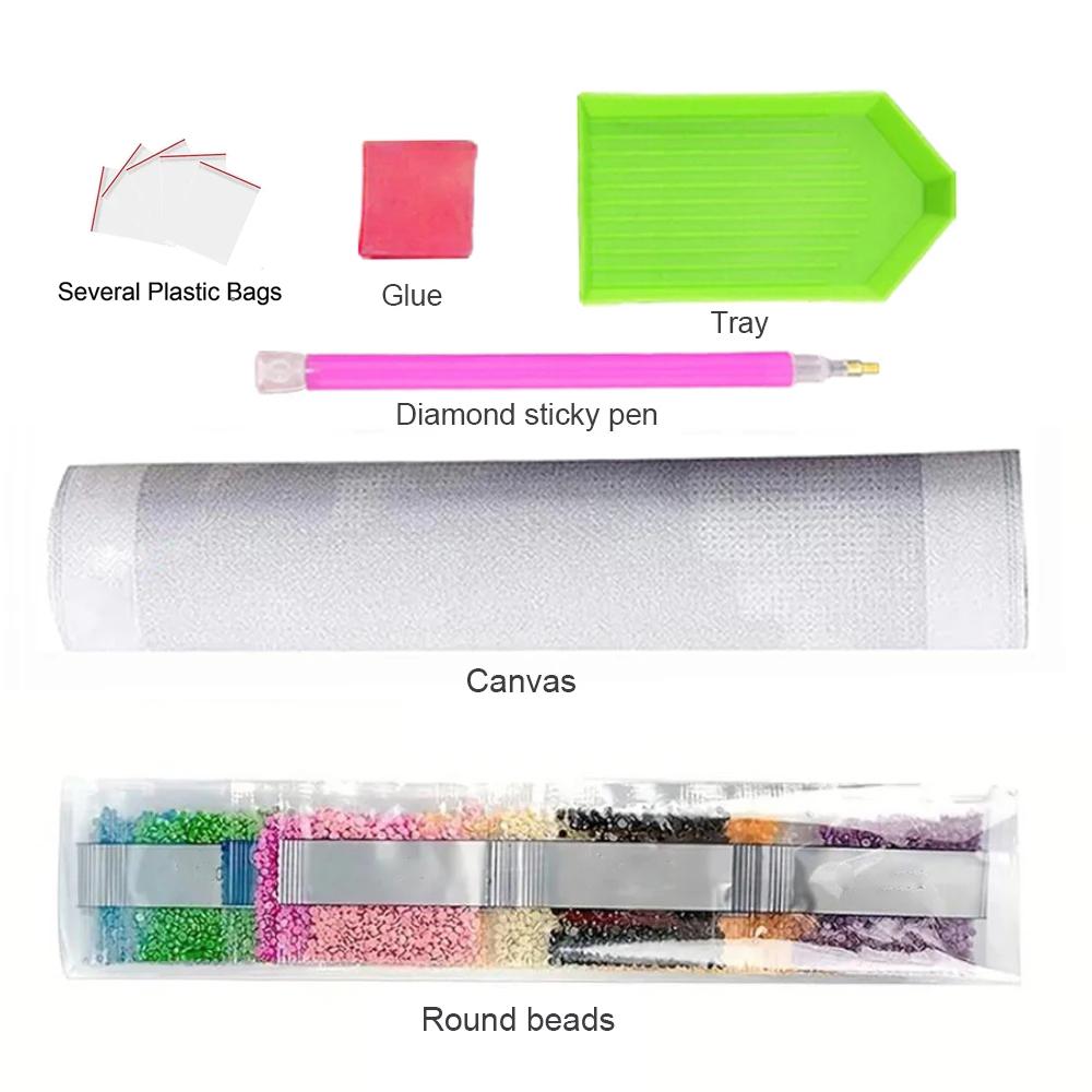 5d Diy Full Round Square Diamond Painting Phoenix Set Flower Animal Mosaic Embroidery Cross Embroidery Home Decoration Gift