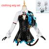 Lynette Cosplay Genshin Impact Costume Pantdress Shawls Hair Accessories Shoulder Accessories Game Costumes Cos Party Costume