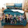3D Printed Bedding Set Japan Anime My Hero Academia Duvet Covers With Pillowcases Bedclothes Bed Linen Home Textile Bedding Set