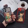 Neko Ramen Japan Cat Anime Phone Case For iPhone 13 11 Pro 12 7 XS MAX X XR SE2 8Plus Cool Clear Hard Matte Cover Fundas