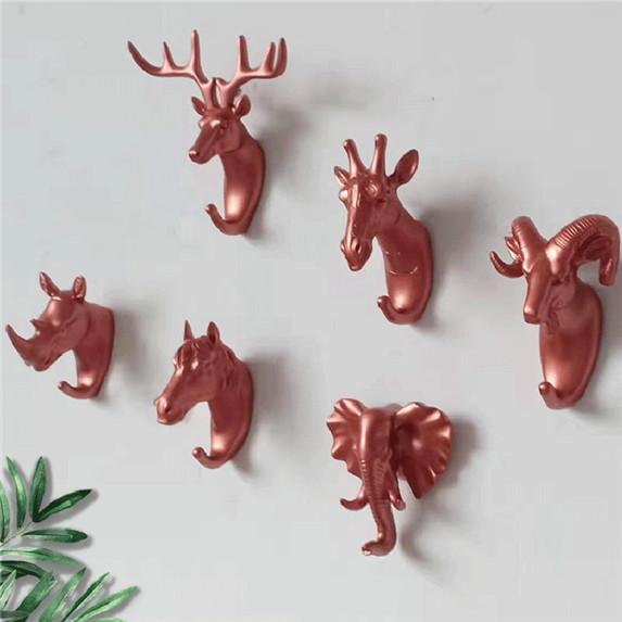 Hanger Keys Creative Hanging Hook Holder Wall Home Strong Seamless Paste Hook Decorative Hook Creative Animal Hooks