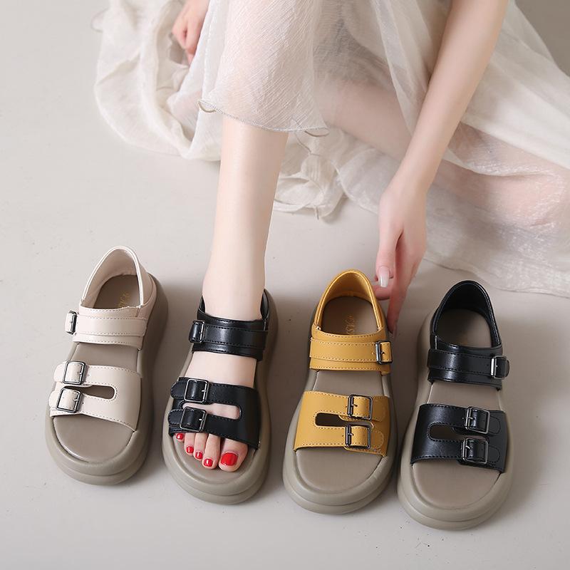 Casual Thick Sole Slope Heel Beachwear Sandals