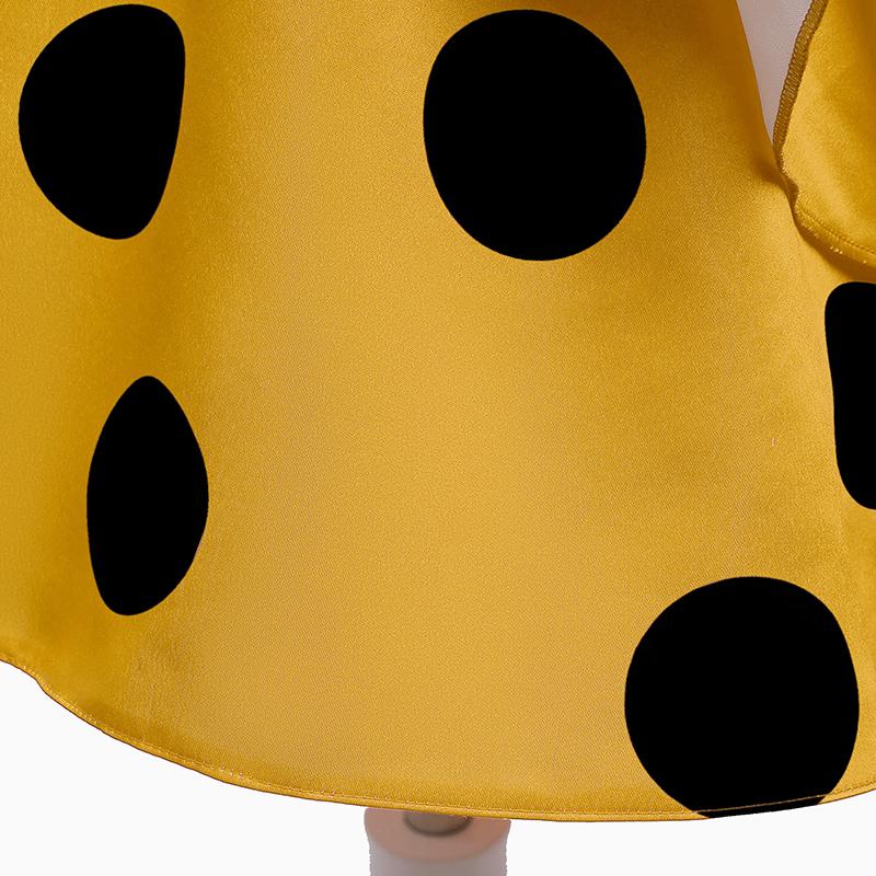 Kids Girls Polka Dot Print Princess Dress Girls Brithday Party Dresses Costume
