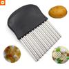 Kitchen Stainless Steel Wave Potato Slicer Onion Carrot Chips Cutter Tool Home Kitchen Vegetable Chopper