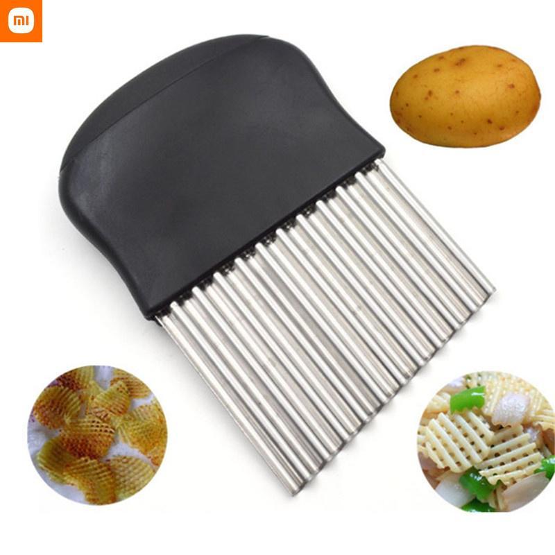 Kitchen Stainless Steel Wave Potato Slicer Onion Carrot Chips Cutter Tool Home Kitchen Vegetable Chopper