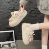 2025 Autumn New Muffin Platform White Shoes Women's Versatile Women's Shoes Popular Board Shoes Small Star Women's Shoes