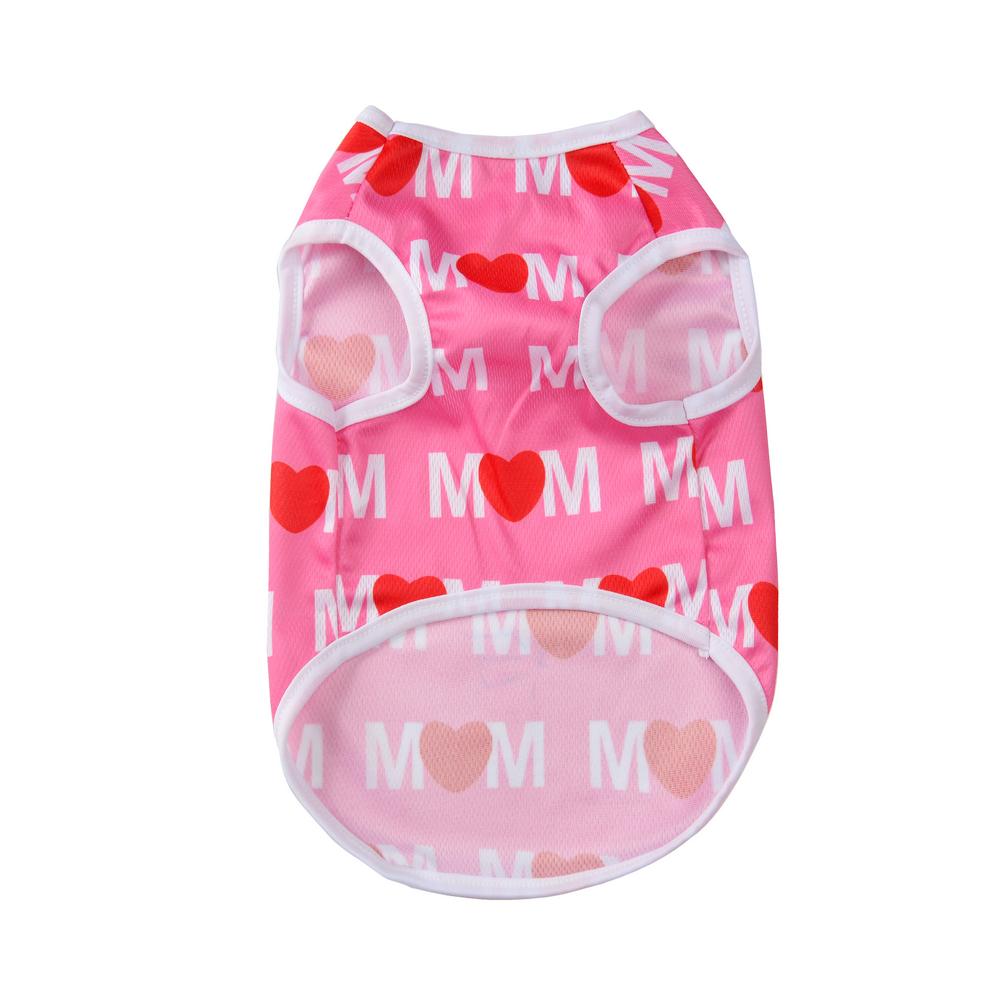 Mesh Pet Dog Clothes Cute Letter Print Puppy Vest For Small Dogs Cats Costume Soft French Bulldog Pullover Festival Dress Up Apparel