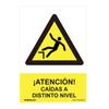 Danger Sign Warning of Falls from Different Levels (PVC 0.7mm) 30x40cm Normal Light