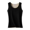 "Seamless German Velvet Warm Women's Vest with Thickened AB Surface, Large U-Neck, Perfect for Autumn and Winter"