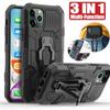 Shockproof Armor Car Magnetic Case for iPhone Samsung Huawei Xiaomi OPPO VIVO Moto Back Clip Multi-function Bracket Cover