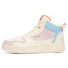 New Life Collection Slip Resistant High Top Skateboard Shoes Women's White Purple Blue 922038010-10