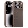 IPAKY For iPhone 17 Pro TPU Case Carbon Fiber Texture Phone Cover Metal Lens Frame