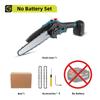 Newbeny 8-Inch Cordless Chainsaw with Brushless Motor 1500W Electric Pruning Saw for Wood Cutting Tree Trimming Gardening with Makita 18V Battery