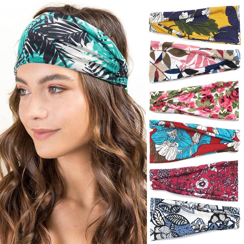Running Sweat Absorbing Yoga Hair Bands Sport Bandana Women Headbands Elastic Turban Head Wrap