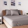 Cotton Fitted Sheet 140x190 Cm JERSEY Gray, by Soleil D'ocre