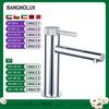 Polished Chrome Basin Faucet Single Hole Single Handle Hot Cold Mixer Knurled Sink Tap Vanity Water Tapware Bathroom Faucet