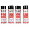 Spray Paint - BLACK - Pack of 4 - 400ml - Fast Drying - Interior/Exterior