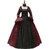 Cosplay Dress Medieval Flare Sleeve Victorian Party Formal Gown Renaissance Gothic Floral Robe