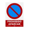 No Parking Sign  (PVC 0.7mm) 30x40cm Normal Light